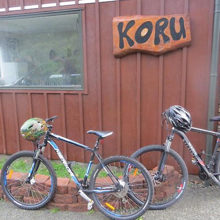 Koru Beachfront Holiday Cabins & Hot Tub Barrytown Esterno foto
